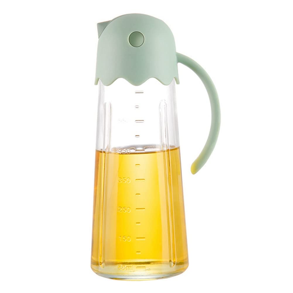 Yepar Automatic Opening & Closing Glass Oil Bottle - Leakproof Condiment Container for Kitchen, Olive Oil Dispenser with Drip-Free Spout - Perfect for Cooking, Salad Dressing & Baking Needs