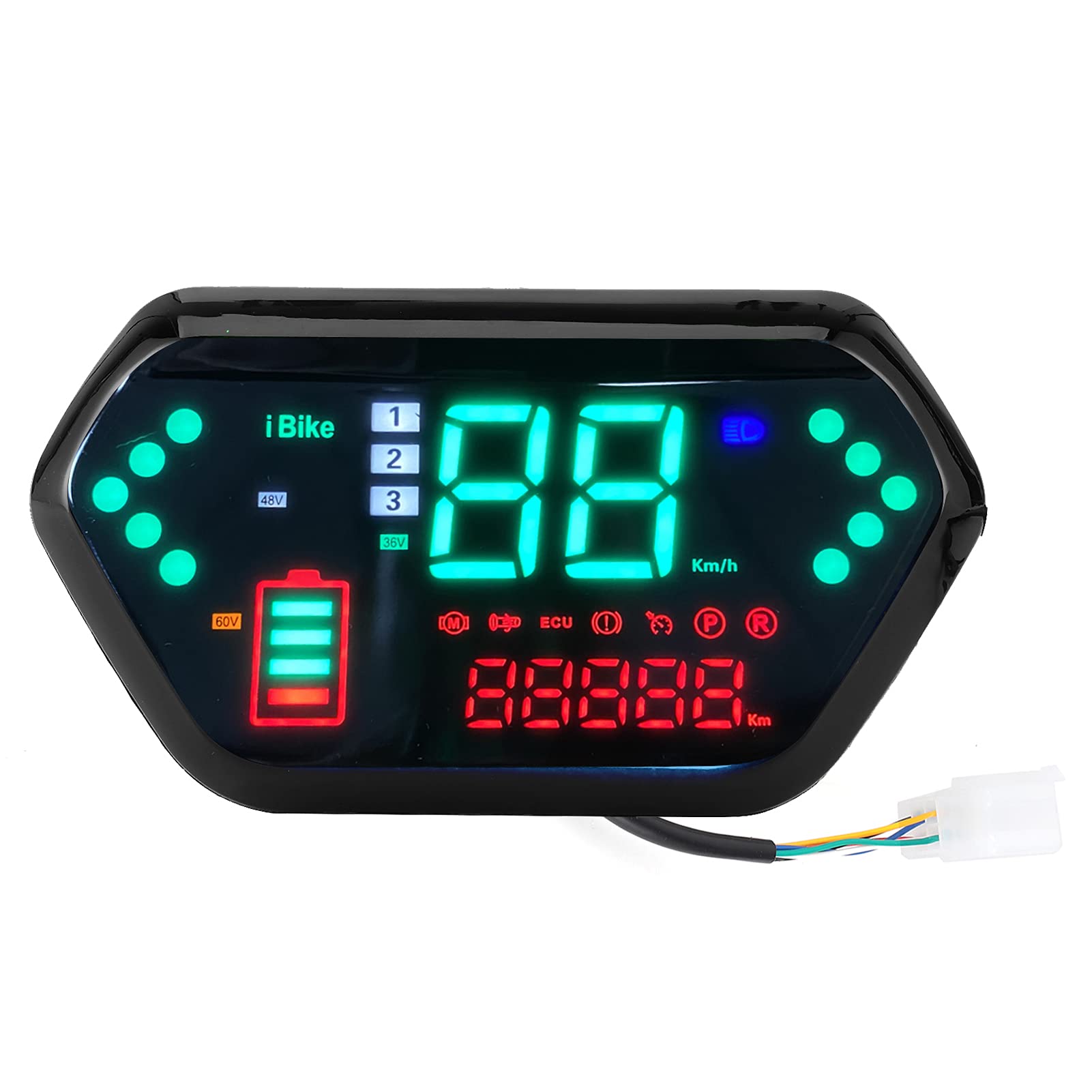 Keenso 48V/60V Motorcycle Speedometer - HD LCD Display for Universal Bikes - Riding & Racing