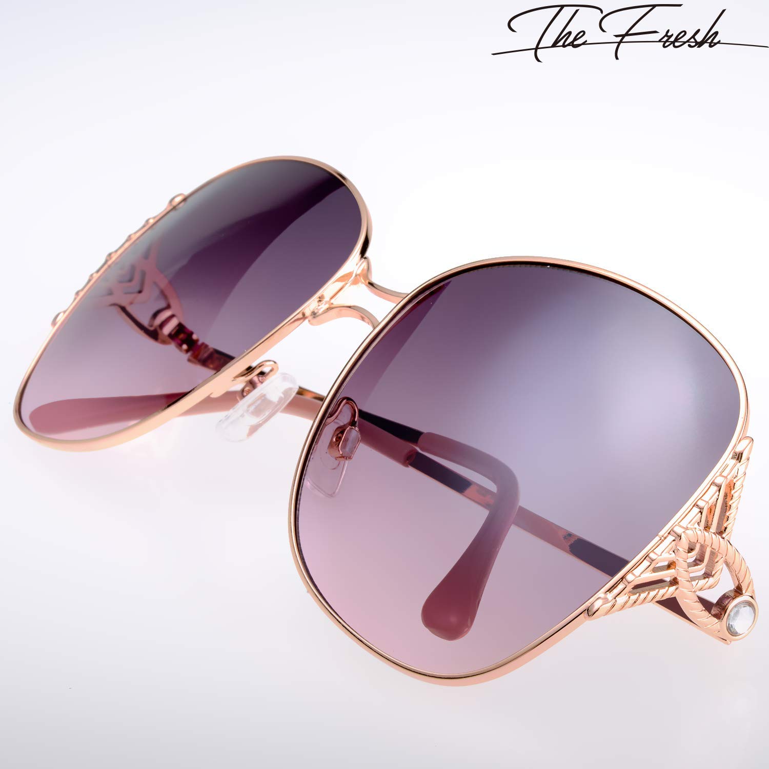 Elegant Women's Sunglasses - Classic Crystal Design UV Protection Fashion Shades for Women - Perfect for Beach, Driving & Outdoor Activities