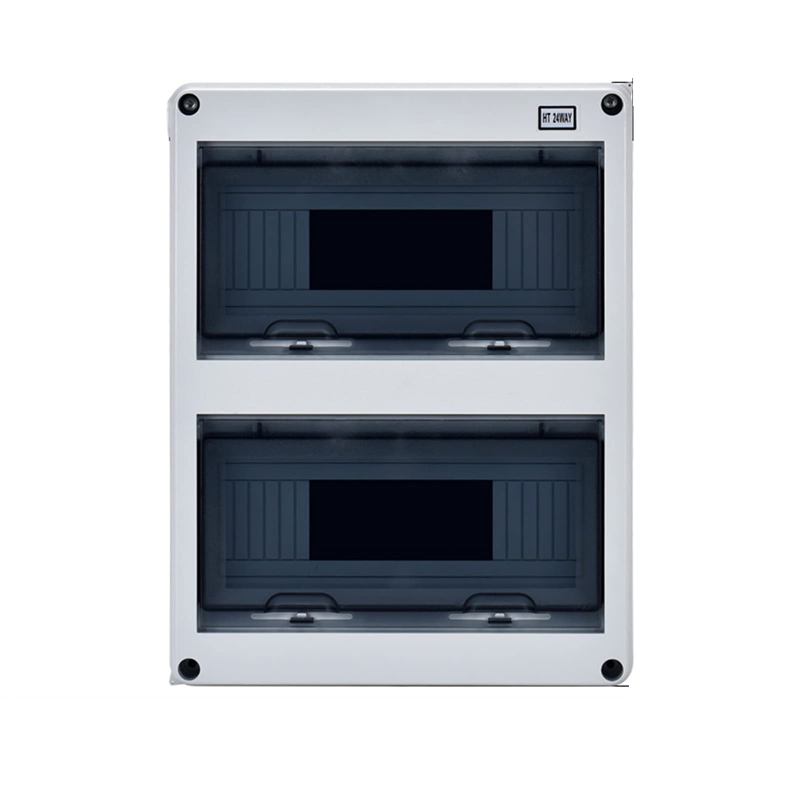 Waterproof Outdoor Electrical Junction Box IP65 - 2/5/8/12/15/18/24 Way Plastic Distribution Box with MCB Circuit Breaker | Ideal for Garden, Patio & Industrial Wiring Protection
