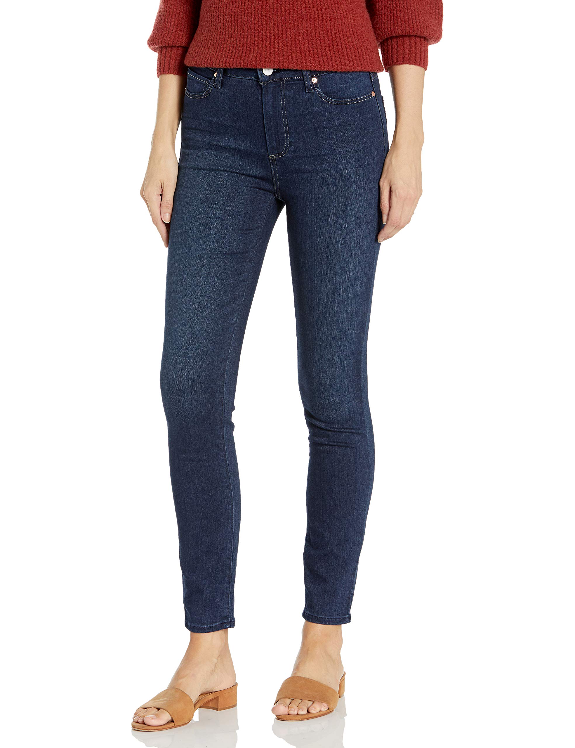 PAIGE Women's Hoxton Ankle Jeans - Stone Wash Distressed Skinny Jeans for Women | Perfect for Casual Outfits, Date Nights & Office Wear