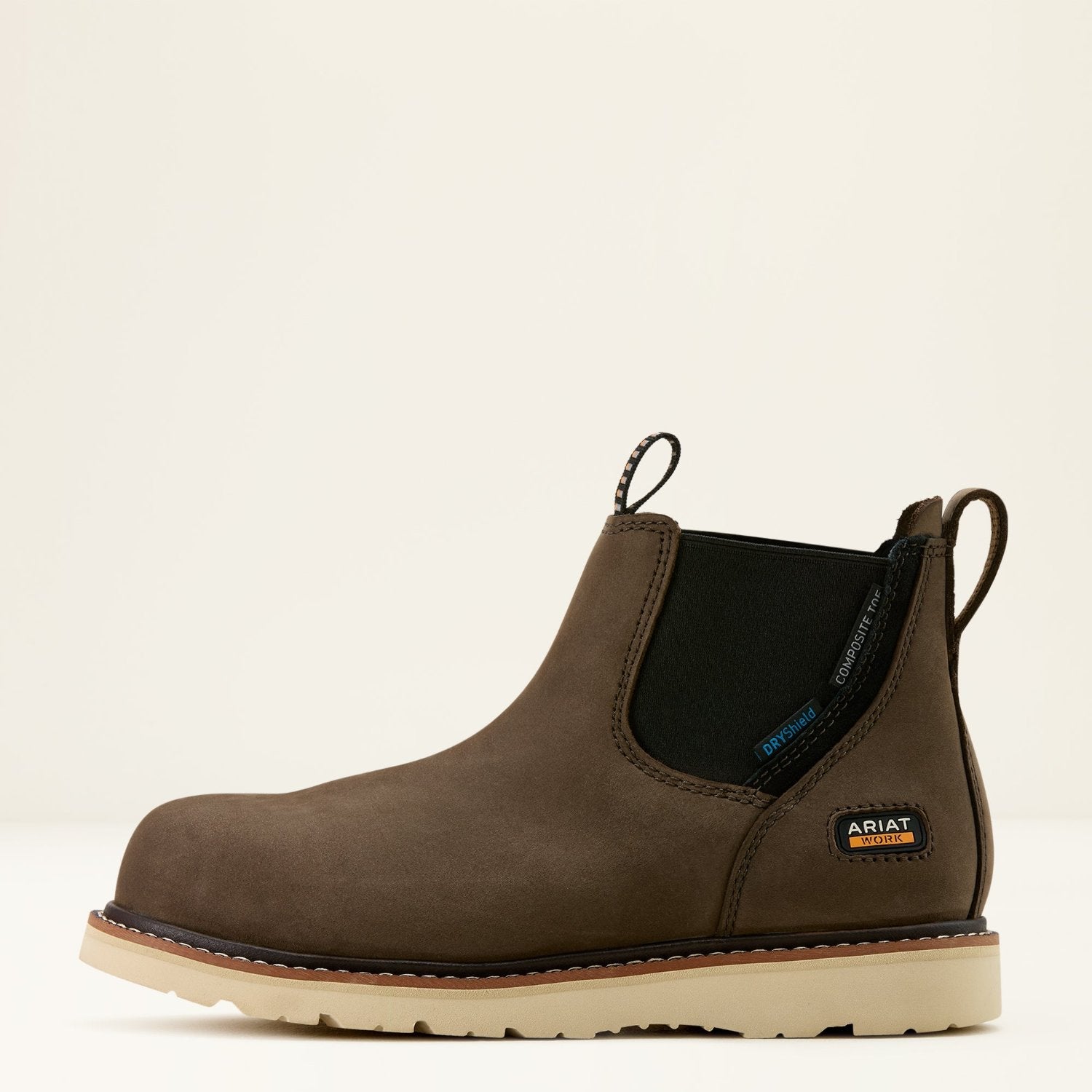 Ariat Women's Rebar Wedge 5 Waterproof EH Composite Toe Chelsea Boot - Comfortable Work Boots for Construction, Warehouse & Outdoor Activities