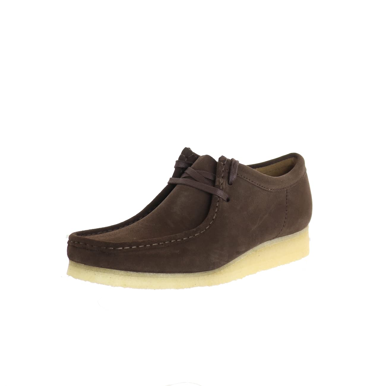 Clarks ORIGINALS Men's Wallabee Suede Dark Brown Casual Shoes Size 9 US - Comfortable Loafers for Work, Travel & Everyday Wear