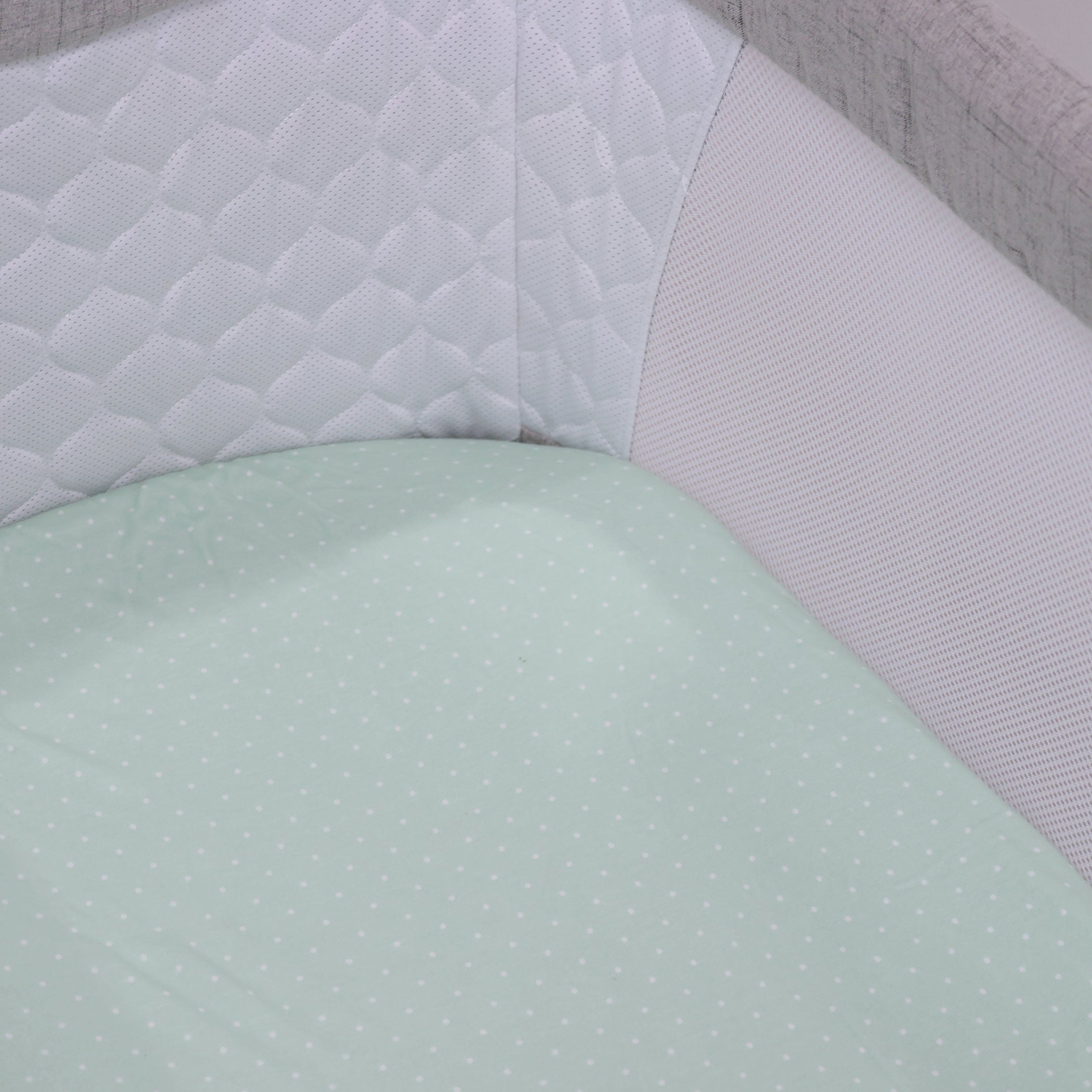 2-Pack Jersey Cotton Co-Sleeper & Bedside Sleeper Fitted Sheets - Blue & Sage - Soft & Breathable for Baby Bassinet & Crib - Perfect for Nursery, Daycare & Travel