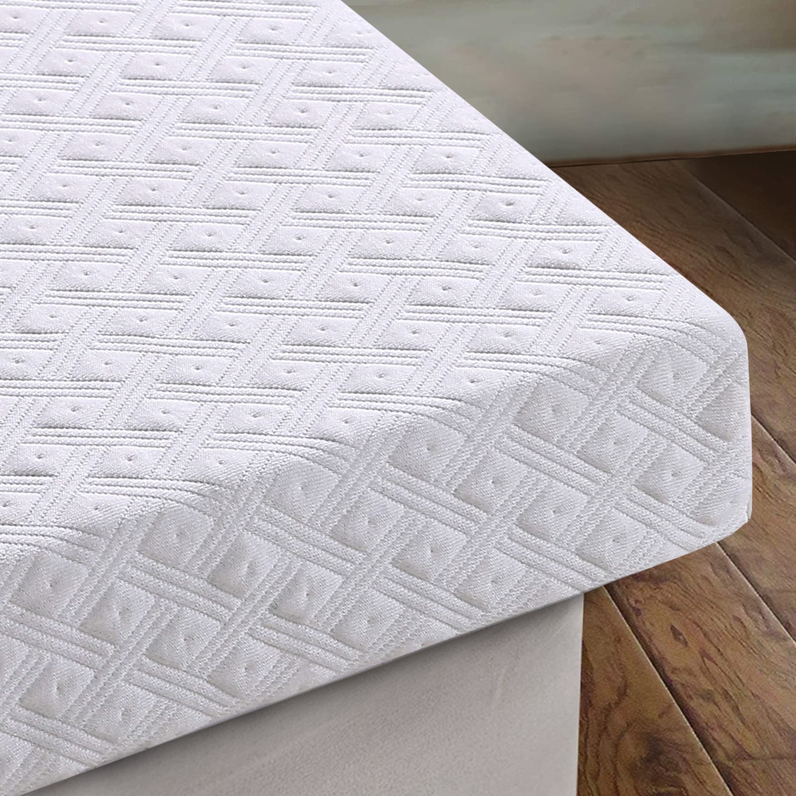 Cool Gel 3 Inch Memory Foam Mattress Topper Queen Size - Breathable Cotton Cover, Pressure Relief & Body Support - Aviation Grade Cooling Technology - Perfect for Hot Sleepers & Back Pain Relief - Ideal for Guest Beds, Dorms & Home Comfort Upgrade