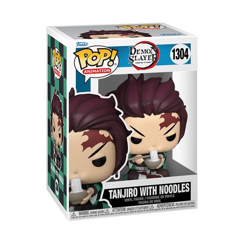 Demon Slayer Pop! Vinyl Figure - Tanjiro Kamado with Noodles | Funko Pop! Anime Collectible [1304] | Perfect for Anime Fans, Home Decor & Gift Giving