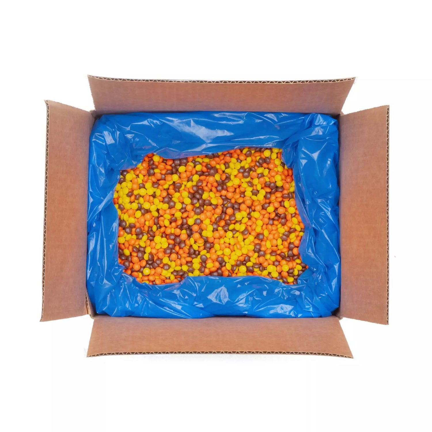 Hershey's Mini Reese's Pieces Peanut Butter Candy - 25lb Bulk Case for Baking, Snacking & Party Favors