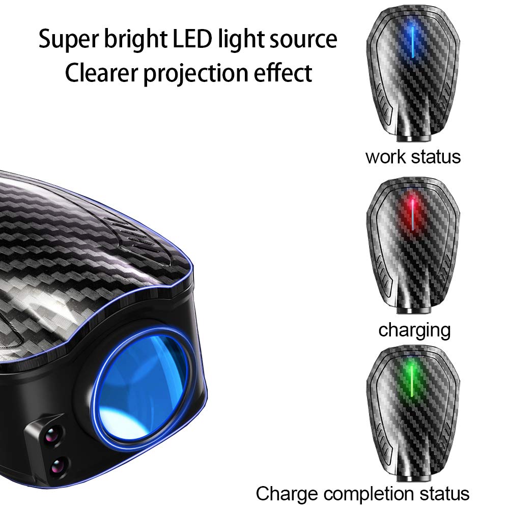 2Pcs Custom Logo Rechargeable LED Car Door Welcome Light Projector - Perfect for Nighttime Car Entry & Brand Promotion