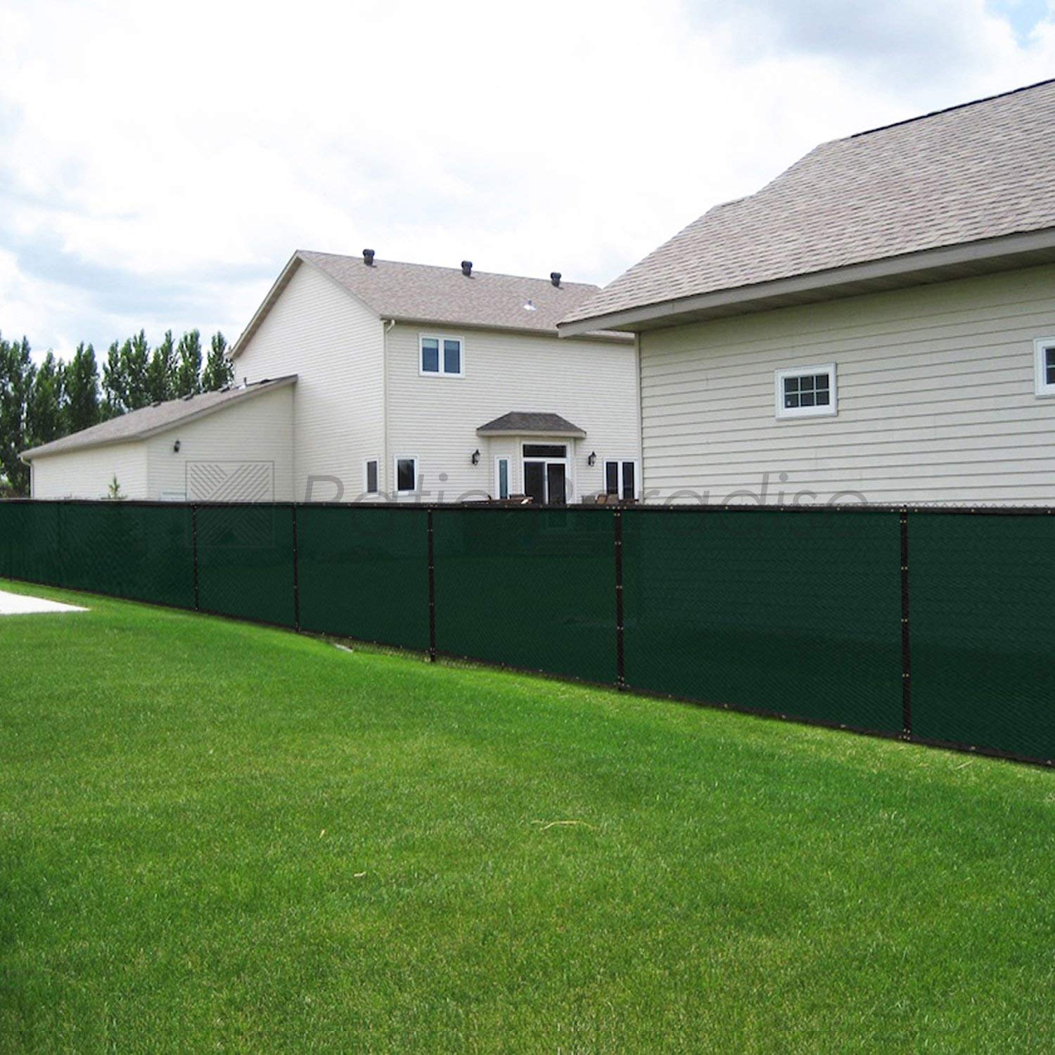 5'x293' Privacy Screen Fence - UV Block Mesh Shade Net with Brass Grommets for Garden & Backyard