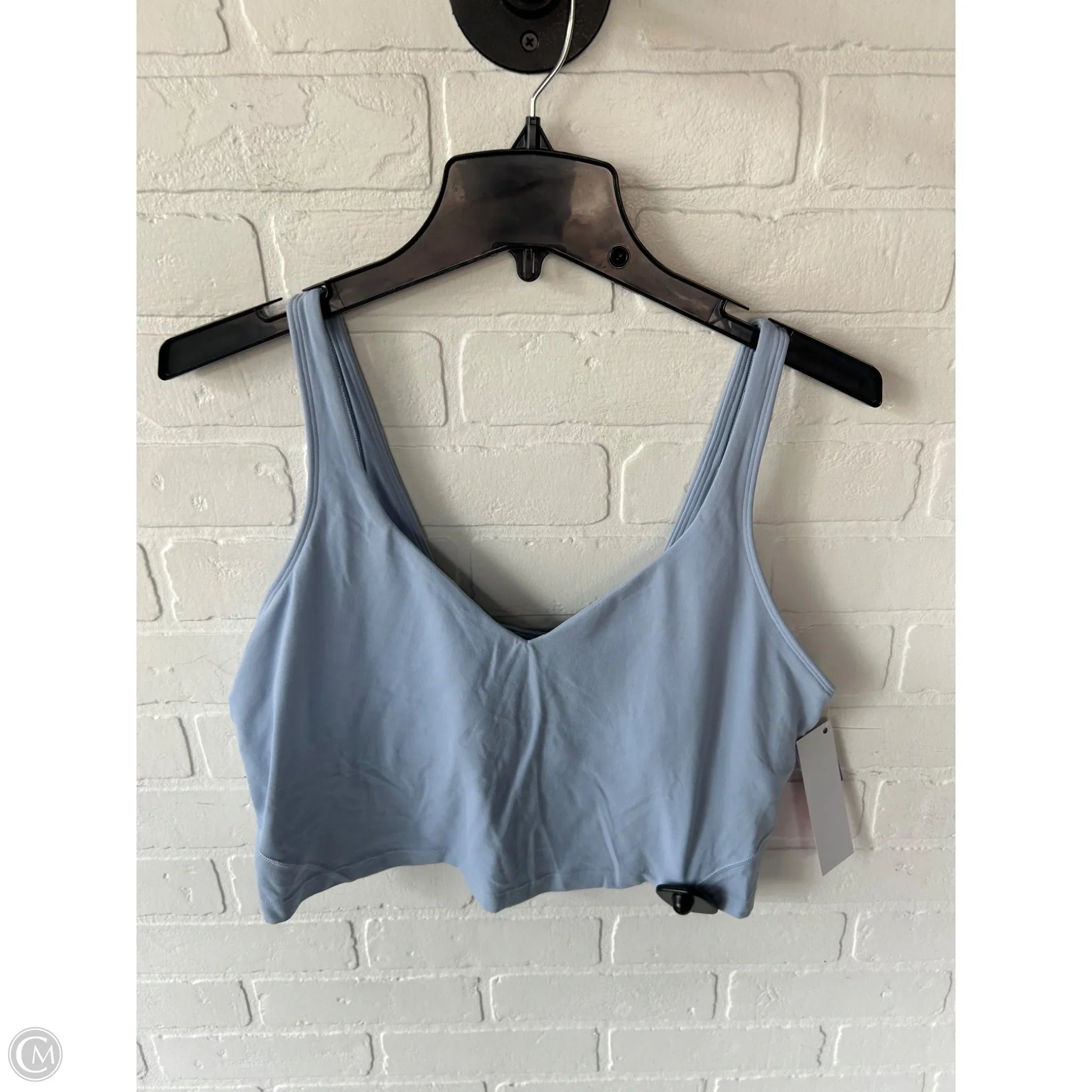 Lululemon Women's Athletic Sports Bra - Medium Support, Breathable & Comfortable for Workouts, Yoga & Running - Blue, Size Large