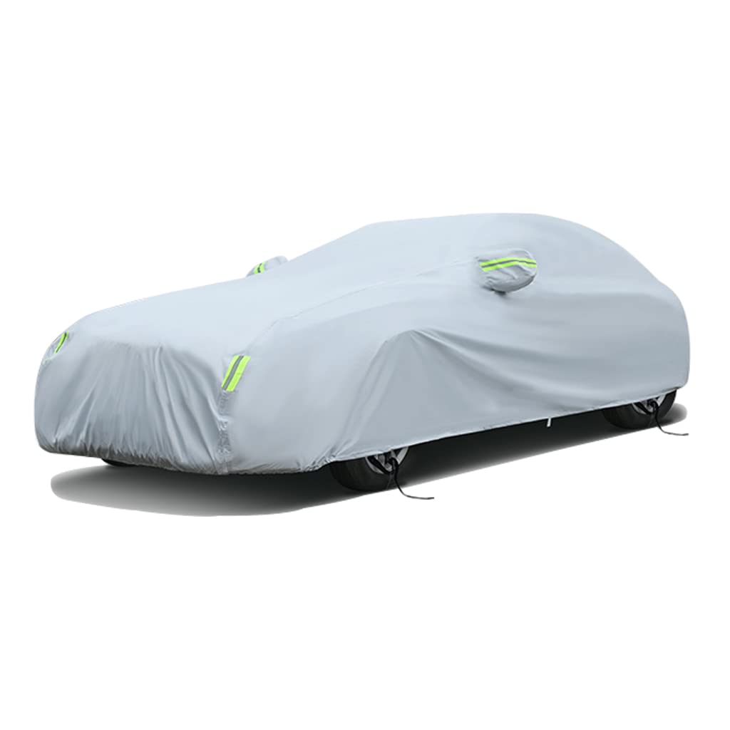 2022 BMW i4 M50/eDrive35/eDrive40 5-Door Liftback Waterproof Car Cover - All Weather Outdoor Protection for Sedan (Black/Silver) | Perfect for Parking, Travel & Extreme Weather Protection