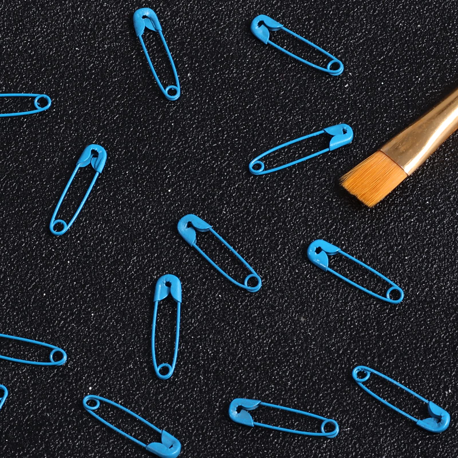 120pcs 19mm Mini Safety Pins for Clothes, Metal Sewing Pins for Clothing, Handicrafts & Jewelry Making - Dark Blue - Perfect for DIY Projects, Emergency Repairs & Fashion Accessories