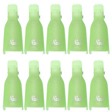 10pcs Gel Nail Polish Remover Clips - Reusable Manicure Tools for Soak Off & Nail Art Cleanup - Perfect for Salon & Home DIY Nail Care