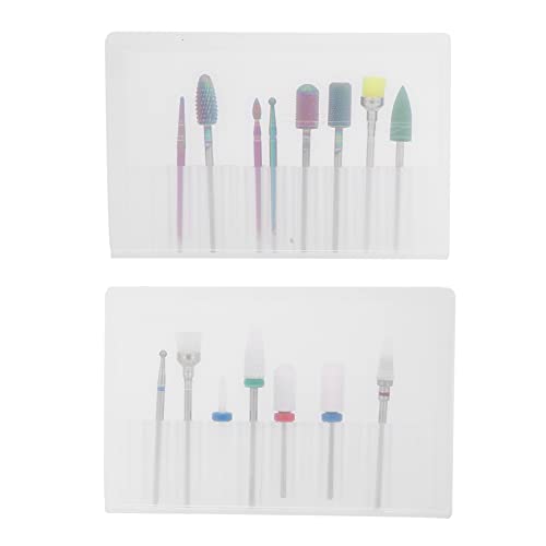 Professional 15pcs Nail Art Drill Bit Set for Electric Manicure Machine - Diamond & Carbide Tips for Acrylic, Gel & Natural Nails - Perfect for Nail Salons & Home Manicures