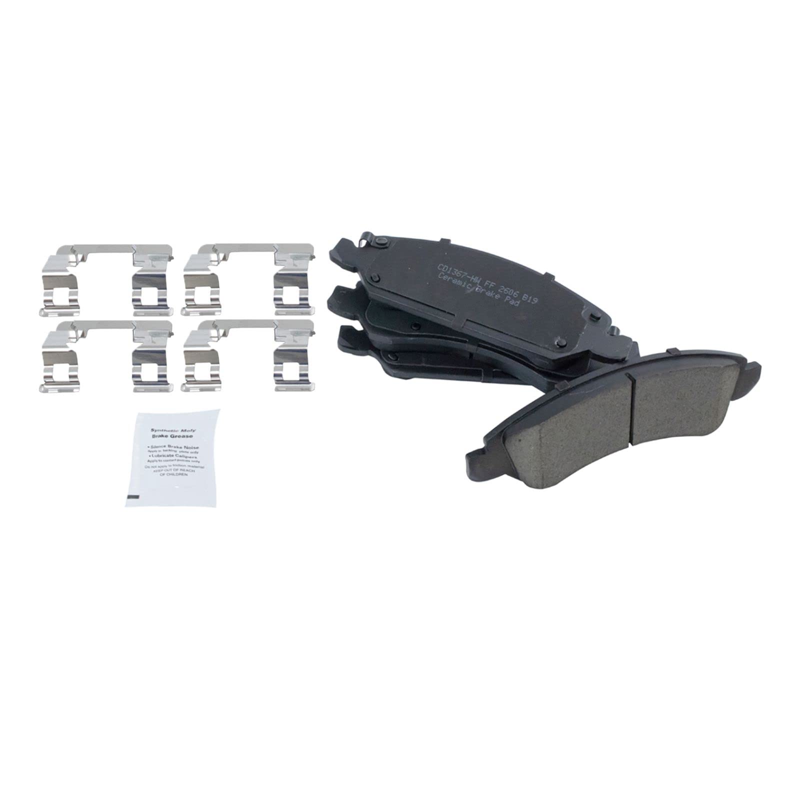 High-Performance Front Ceramic Brake Pad, Rotor & Wheel Hub Bearing Kit for Chevy Silverado 1500/2500/3500 - Smooth Stopping Power for Towing & Heavy-Duty Driving
