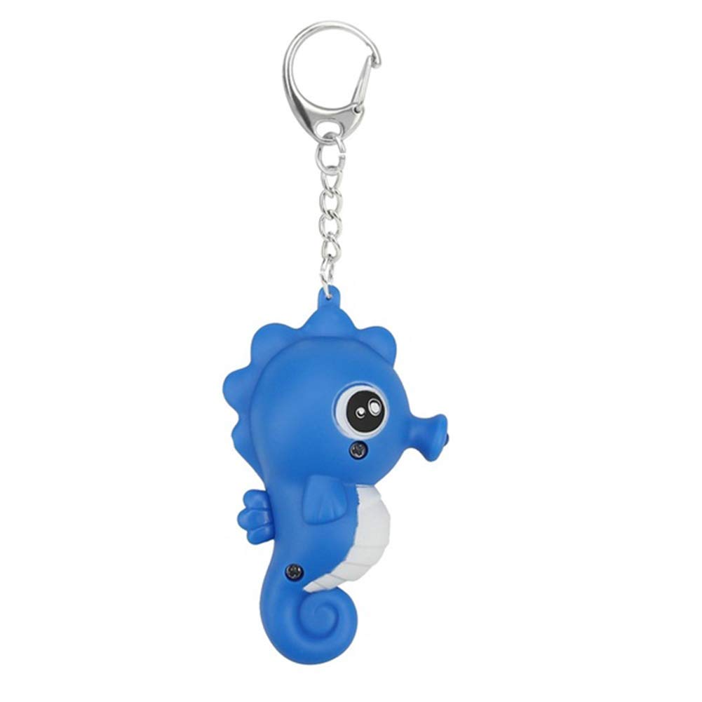 LED Light Up Cartoon Seahorse Keychain - Cute Key Ring Holder for Bags, Cars, Gifts | Perfect for Mother's Day, Father's Day, Wedding, Anniversary, Party, Graduation, Christmas & Birthday Presents | Great for Everyday Use, Travel Accessories & Gift Giving