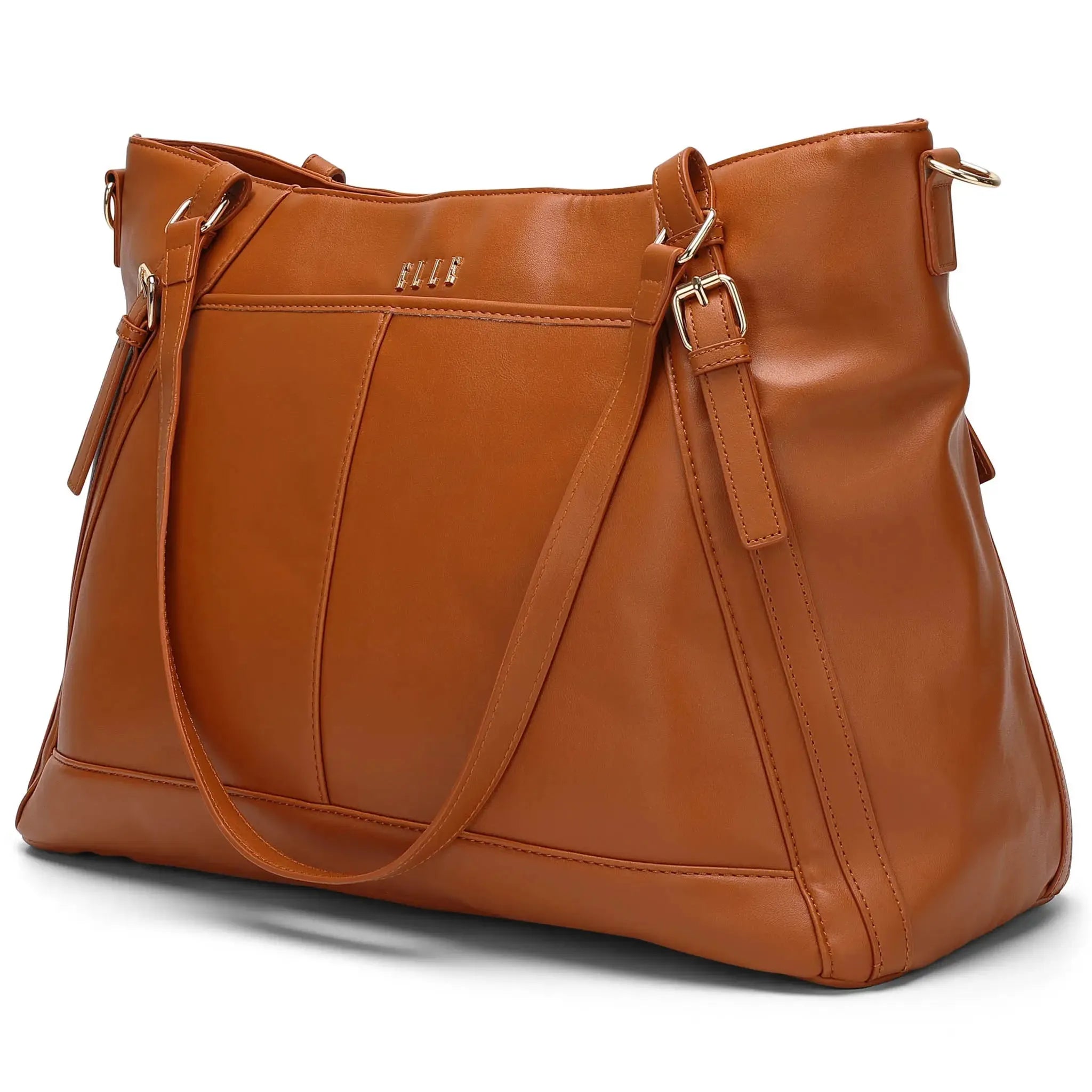 Leisure Luxe 33L Vegan Leather Weekender Tote Bag - Stylish Spacious Travel Duffel for Women & Men - Perfect for Weekend Getaways, Gym, Work & Overnight Trips