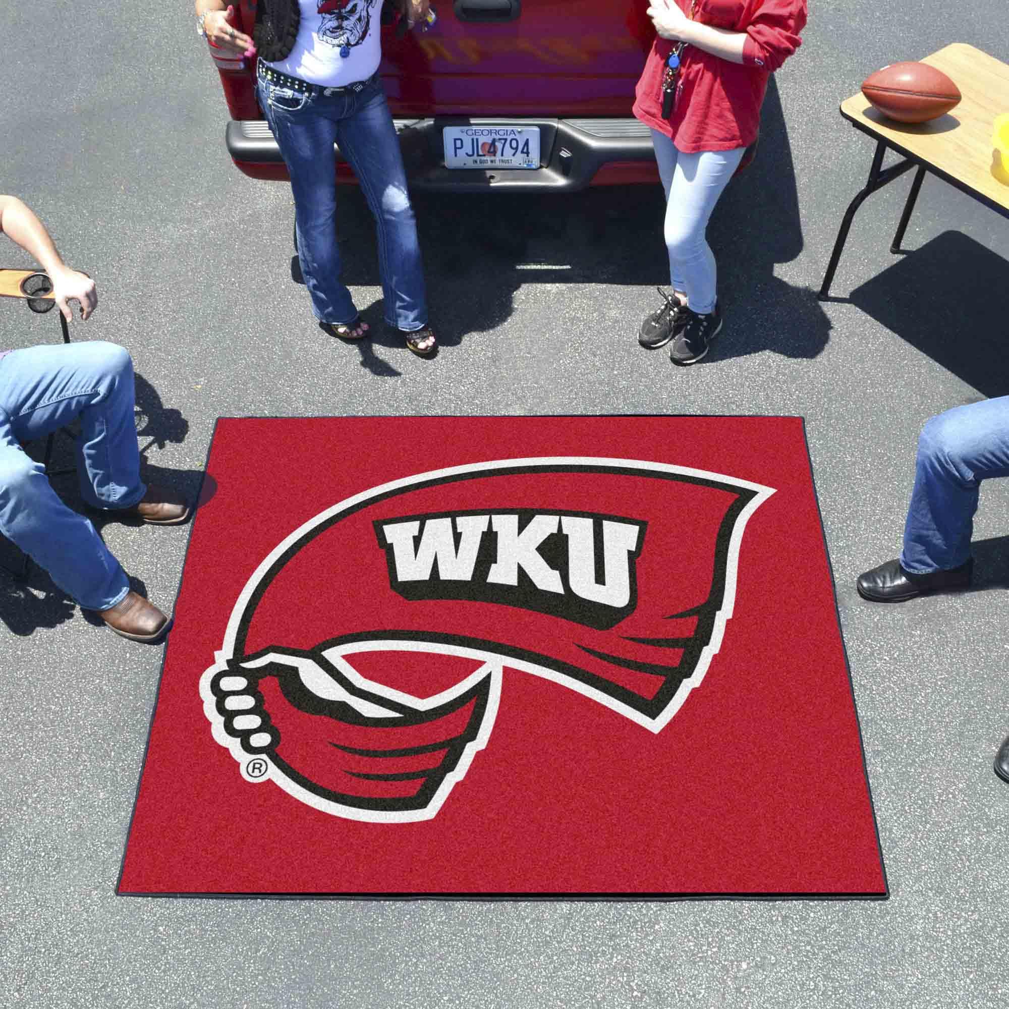 Western Kentucky Hilltoppers Tailgater Rug 5ft x 6ft - NCAA Fan Mat, Durable Outdoor/Indoor Sports Rug for Game Day Decor, Tailgating Parties & Man Cave Flooring