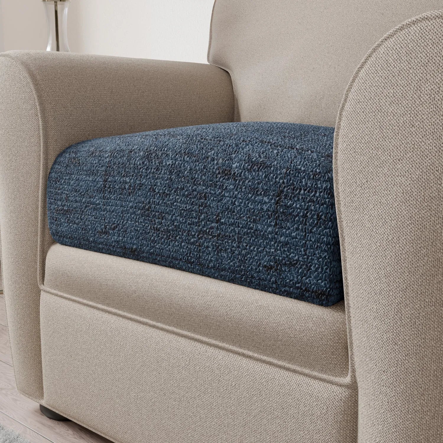 Premium Microfiber Seat Cushion Cover - Soft, Durable & Stylish Home Decor for Sofa, Chair, and Car - Perfect for Living Room, Office & Travel Comfort