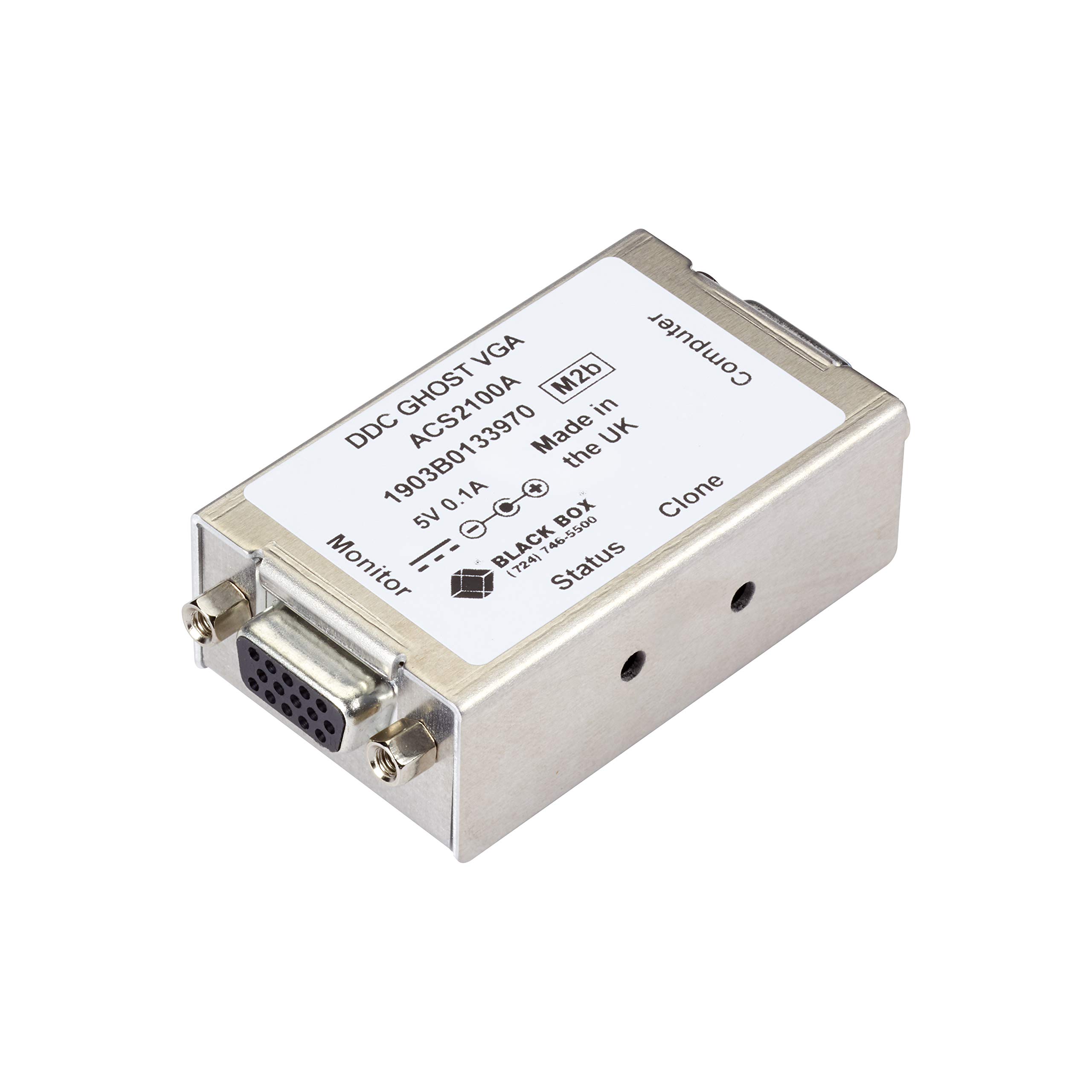 Professional Black Box EDID Reader/Writer for VGA - HDMI Display Configuration Tool | Perfect for AV Setup, Digital Signage & Home Theater Systems