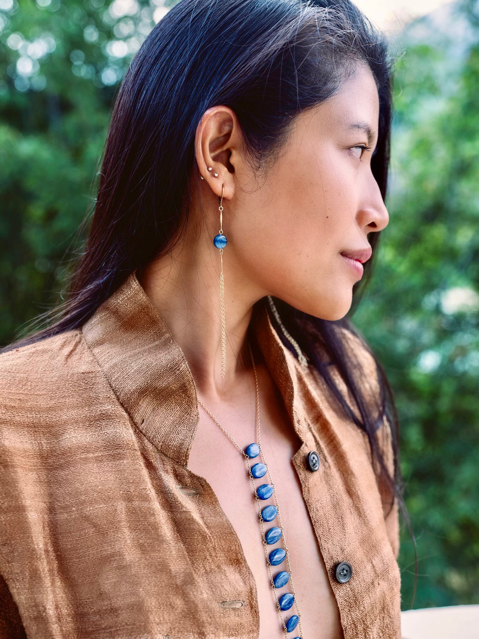Elegant Tassel Gemstone Earrings for Women | Boho Chic Dangle Jewelry | Perfect for Parties, Weddings & Everyday Wear