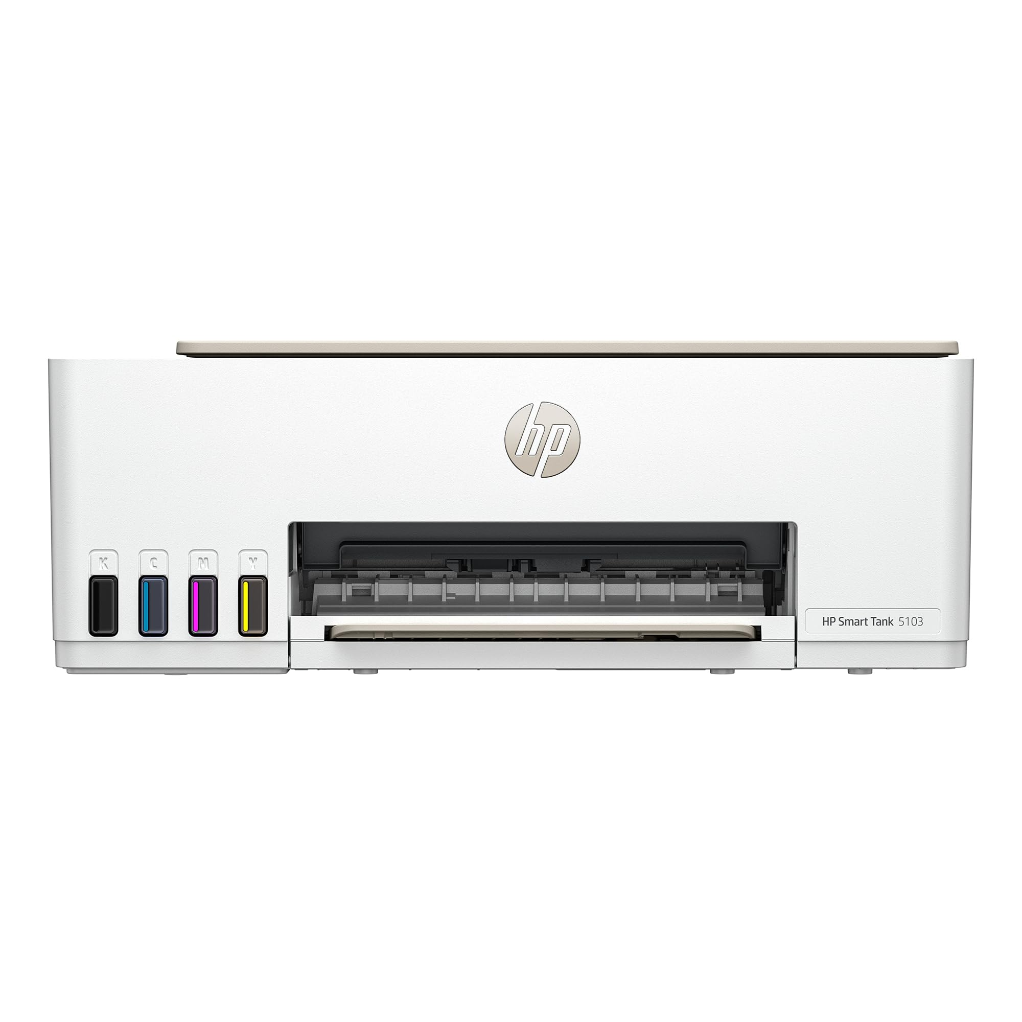 HP Smart Tank 5103 Wireless All-in-One Ink Tank Printer with 2 Years of Ink Supply & 100 Photo Papers - Print, Scan, Copy for Home Office | Refillable Ink System (5D1B2A) | Perfect for Remote Work, School Projects & Family Photo Printing