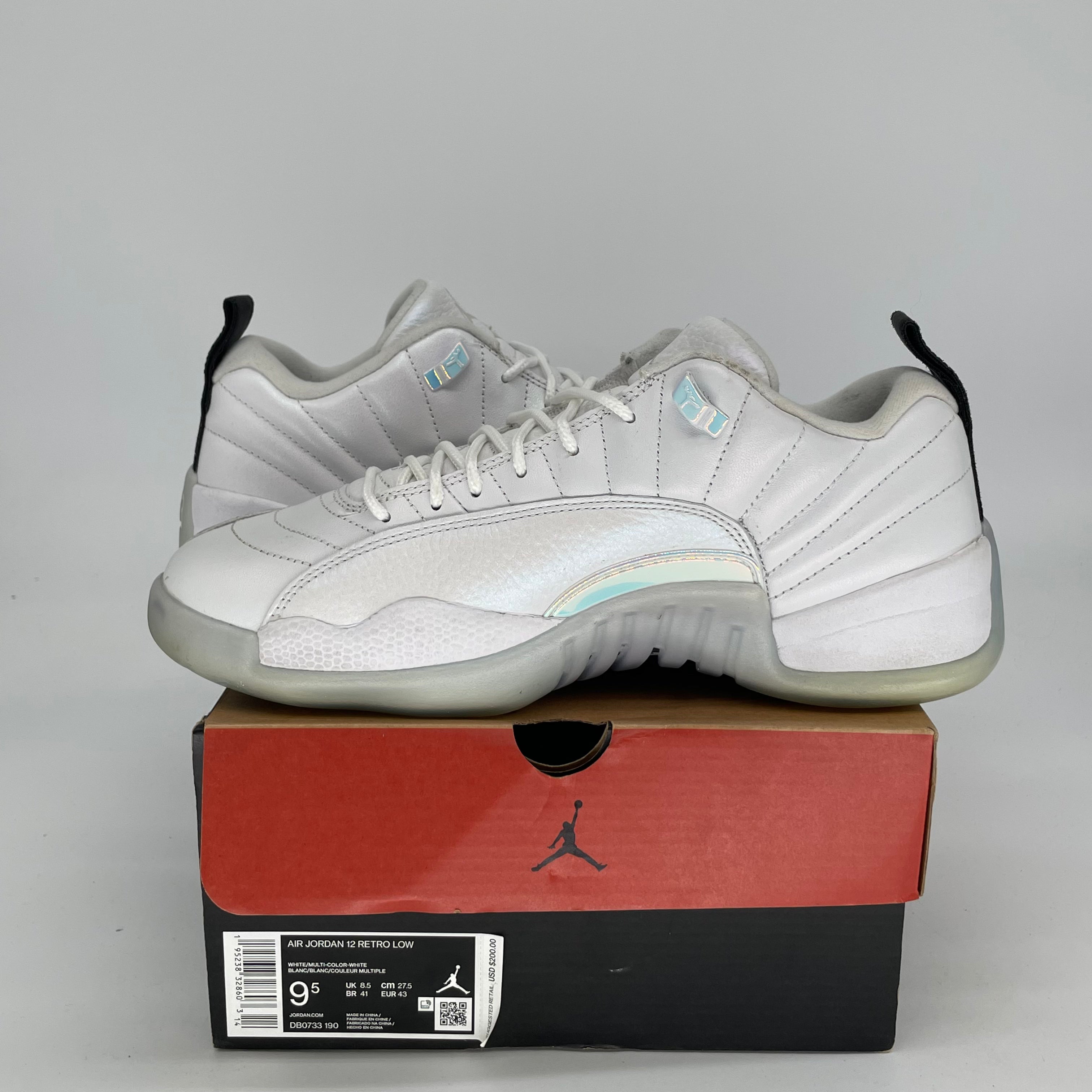 AIR JORDAN 12 LOW EASTER Basketball Shoes - Size 9.5/11W (DB0733-190) - Perfect for Easter Games & Casual Streetwear
