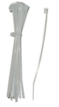 Nylon Multi-Purpose Cable Ties - White, 4 or 7 Inch (Pack of 15) - Perfect for Organizing Wires, Bundling Items & DIY Projects