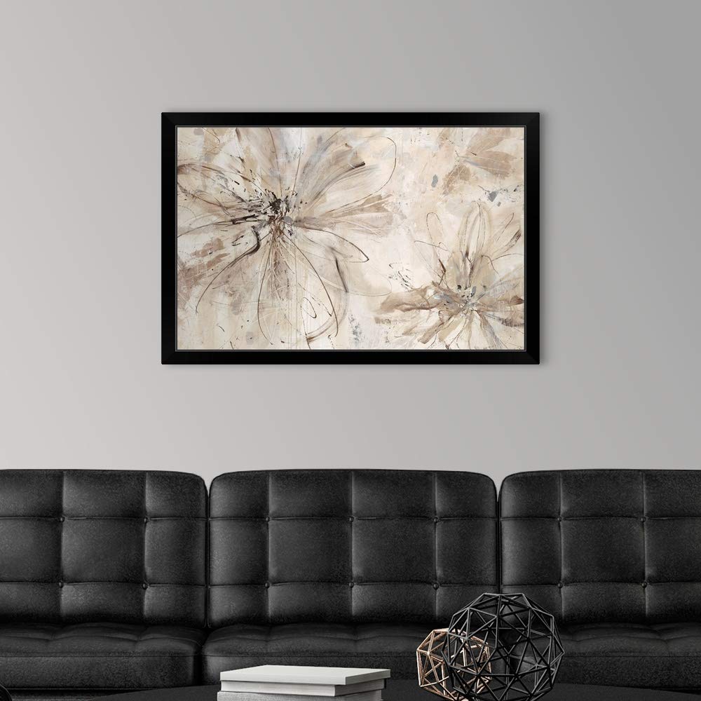 Floral Milk and Honey Black Framed Art Print - Elegant Wall Decor for Living Room, Bedroom & Office