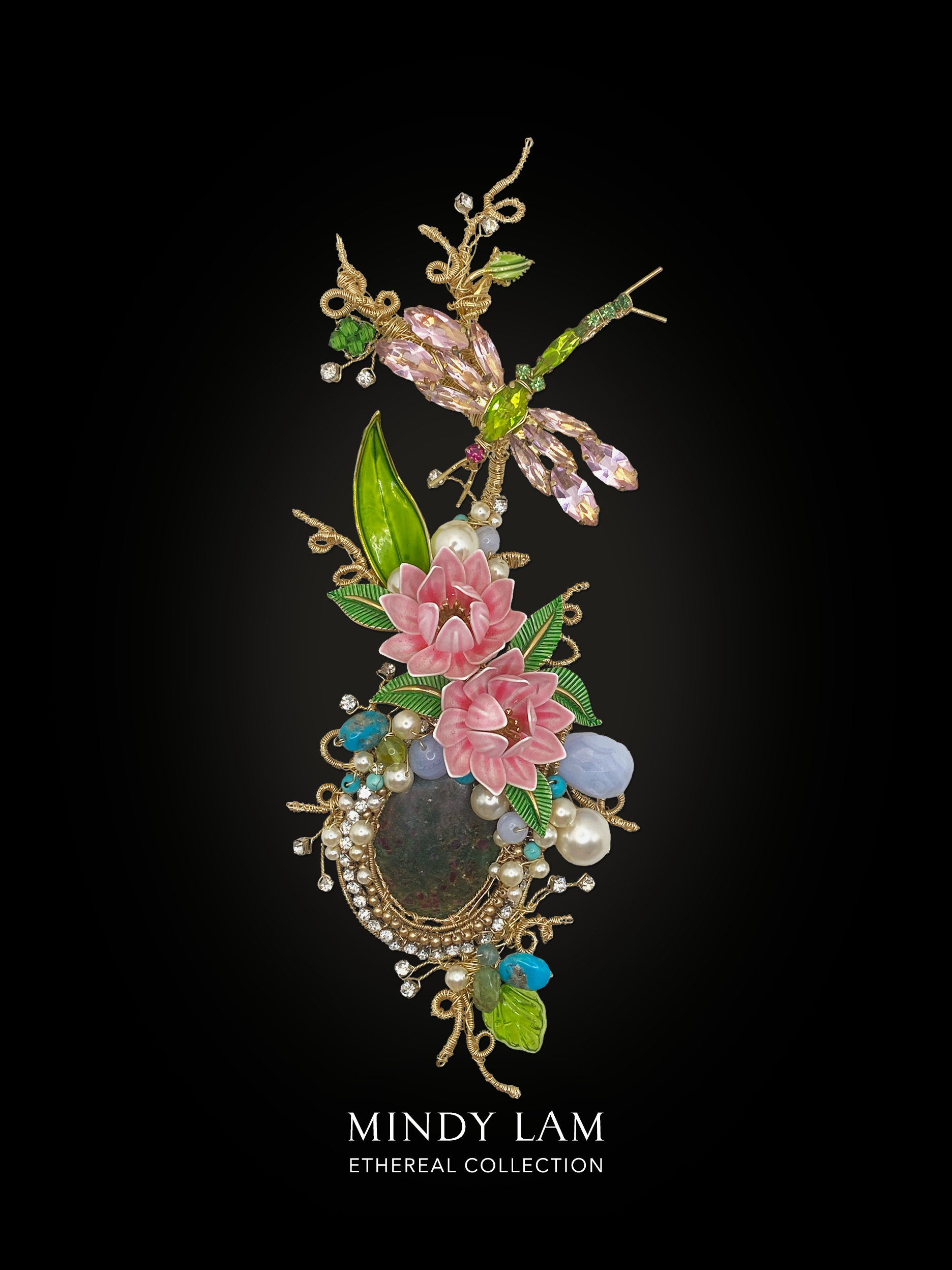 Ethereal Collection Lotus Pond Ripple Lapel Pin - Elegant Brooch for Jackets, Scarves & Bags | Perfect for Women's Fashion Accessories, Gifts & Collectibles