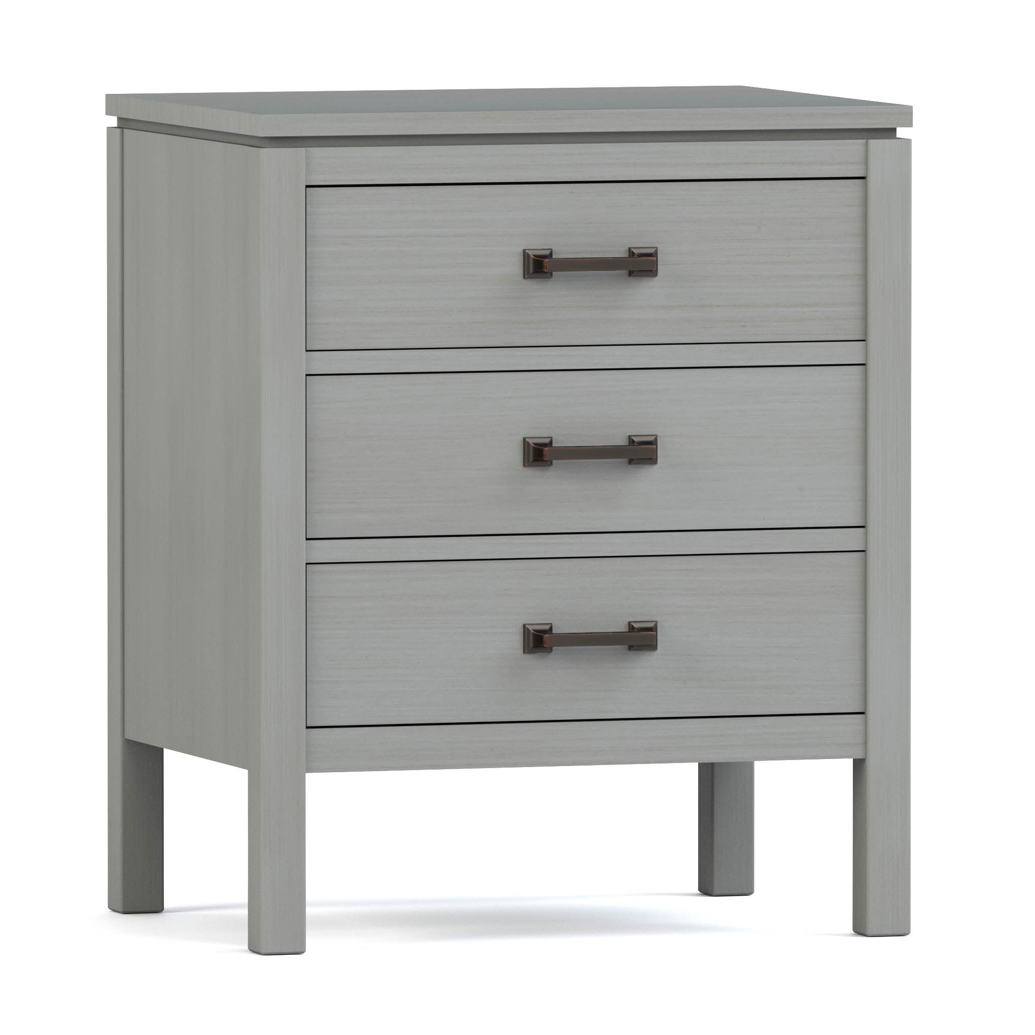 Dwyer 3-Drawer Nightstand - Modern Bedside Table with Storage for Bedroom, Living Room & Office - Wooden Night Stand with Smooth Gliding Drawers