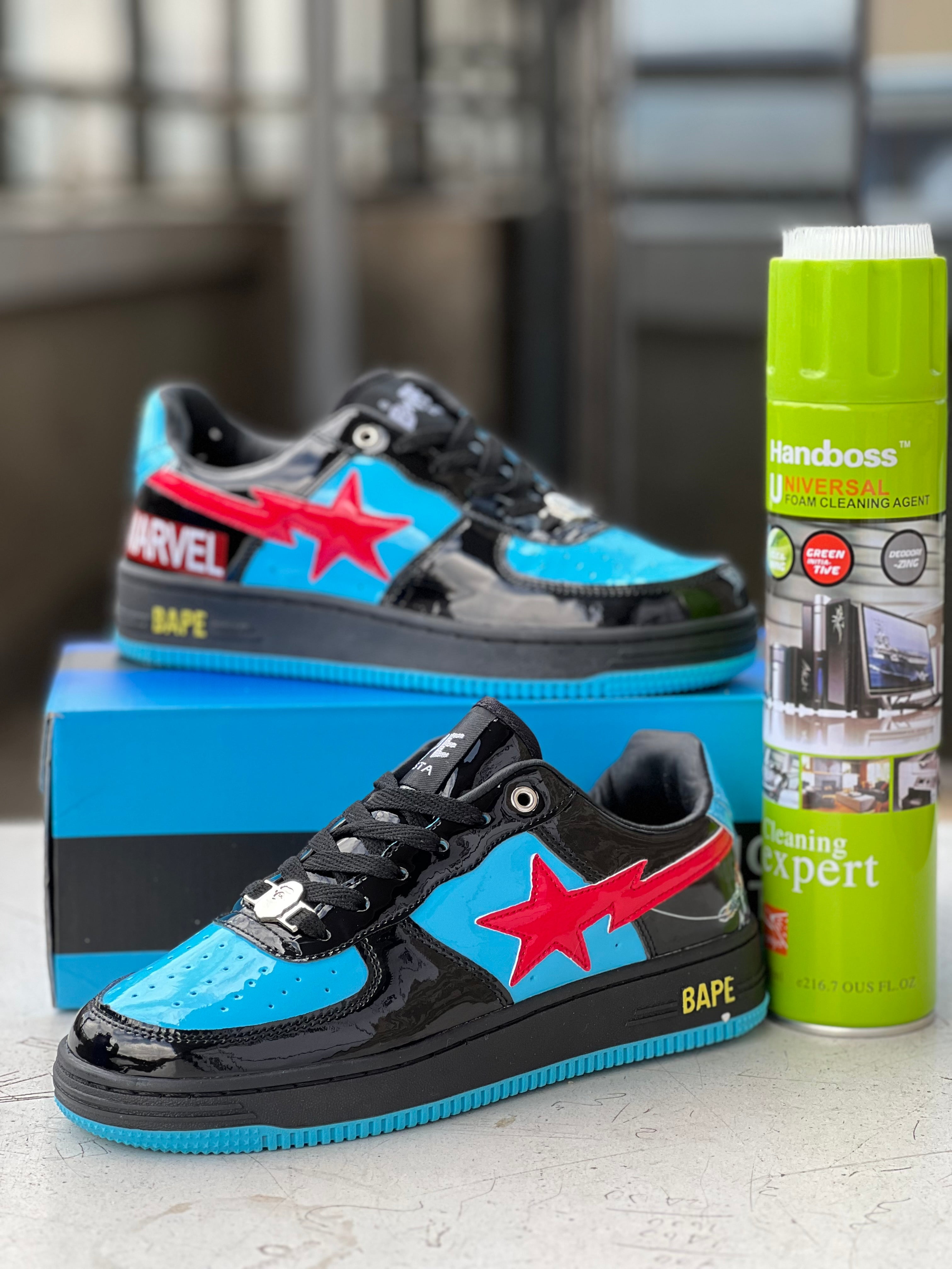 BAPE STA Sneakers Marvel Black - Limited Edition Streetwear Shoes for Men & Women | Perfect for Casual Wear, Sneaker Collecting, and Urban Fashion