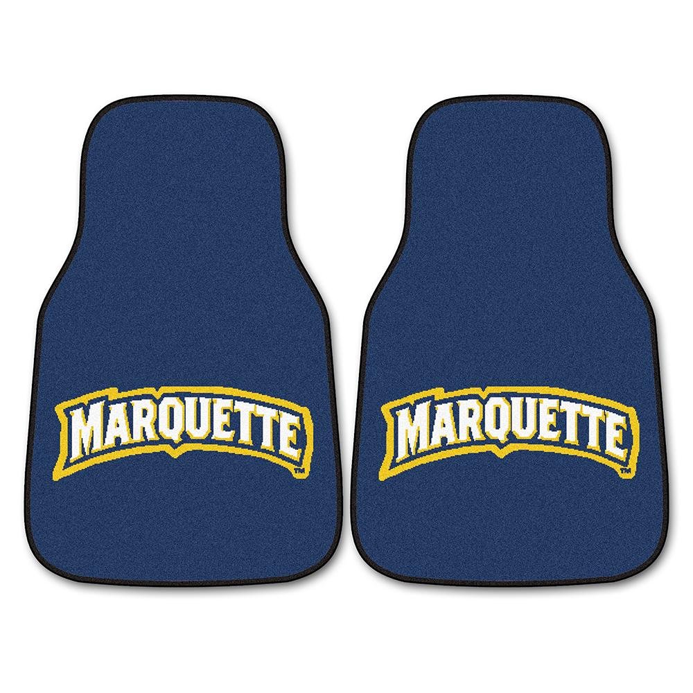 Marquette University Carpet Car Floor Mats Set of 2 Pieces - Custom Fit for Cars, SUVs & Trucks - Durable & Non-Slip - Perfect for School Pride, Gifts & Alumni Showcase