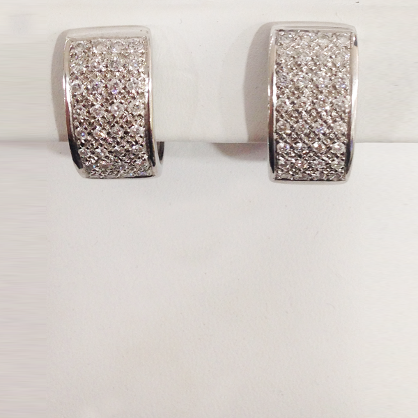 14K White Gold Diamond Stud Earrings for Women - Elegant & Timeless Jewelry Gift for Wedding, Anniversary & Special Occasions