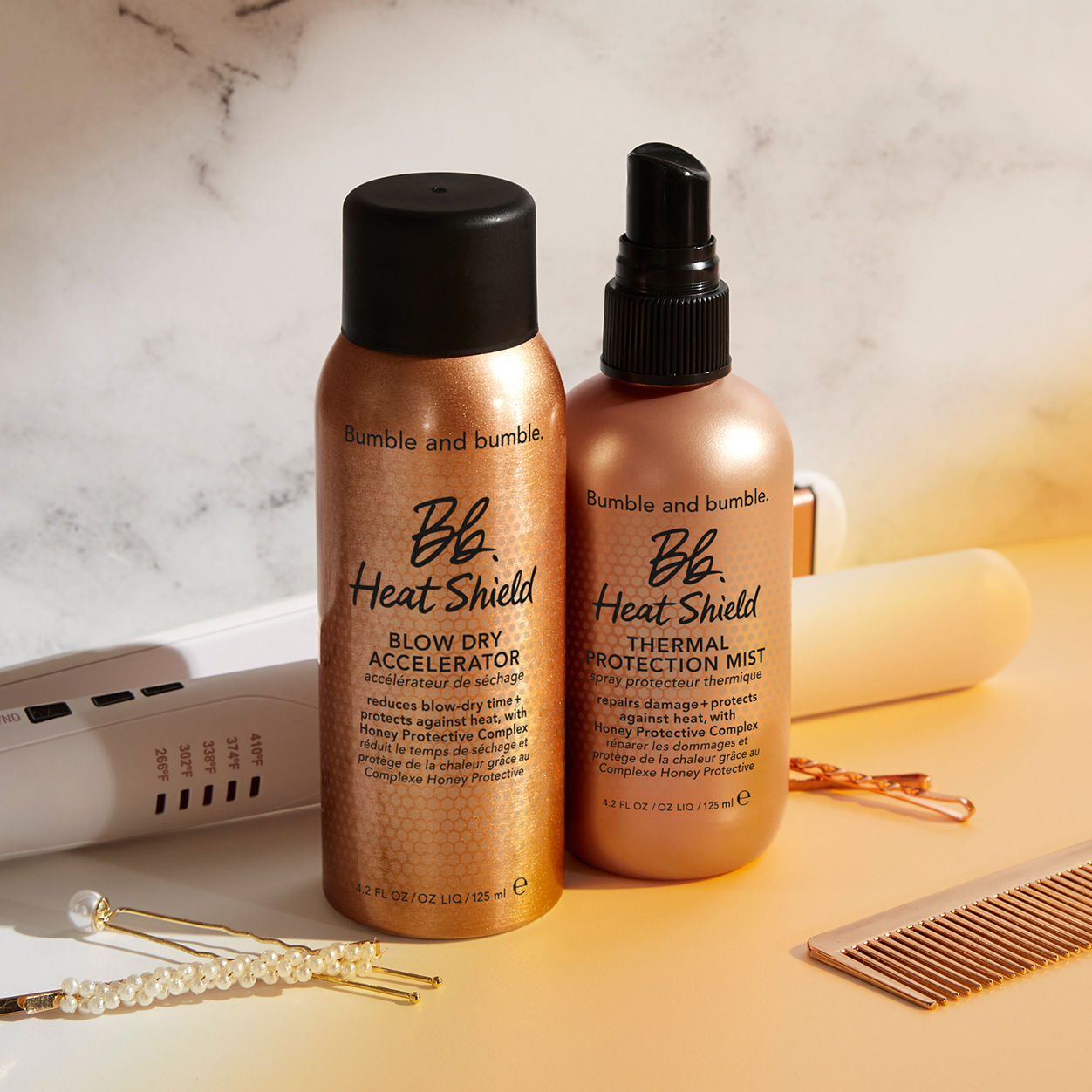Heat Shield Blow Dry Accelerator - Fast Hair Drying & Heat Protection Spray for Salon-Quality Styling at Home | Perfect for Daily Use & Professional Styling
