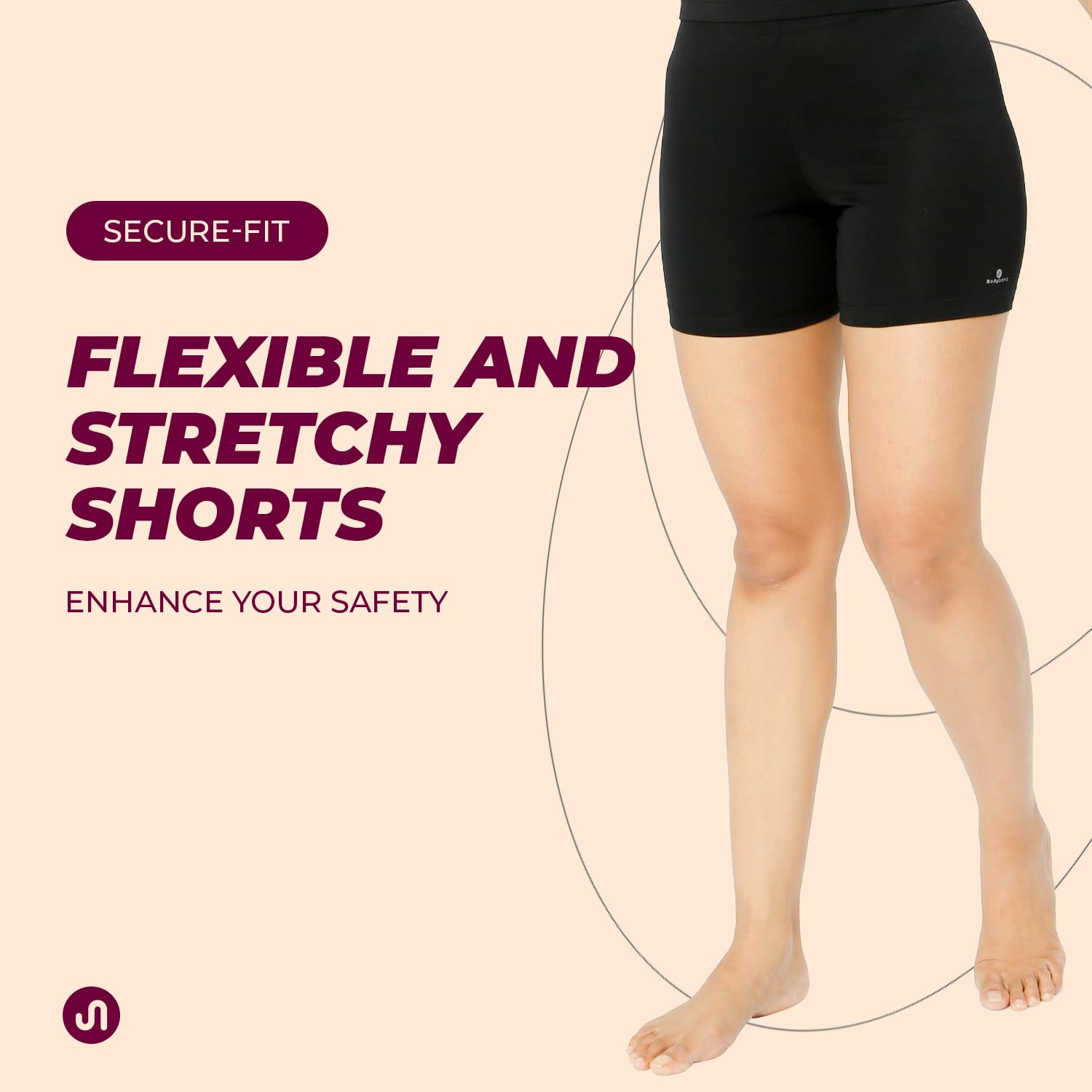 Women's Stretchable Cycling Shorts - High Waist Skin Fit Workout Tights for Gym, Running, Yoga & Sports | Seamless Comfort for Active Lifestyle & Casual Wear