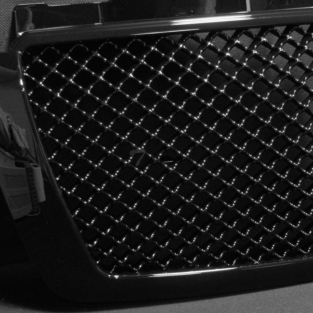 ABS Black Front Grille Mesh Hood Bumper Cover for 2007-2014 Chevy Tahoe Suburban Avalanche - Durable Replacement Part for Off-Roading & Truck Customization