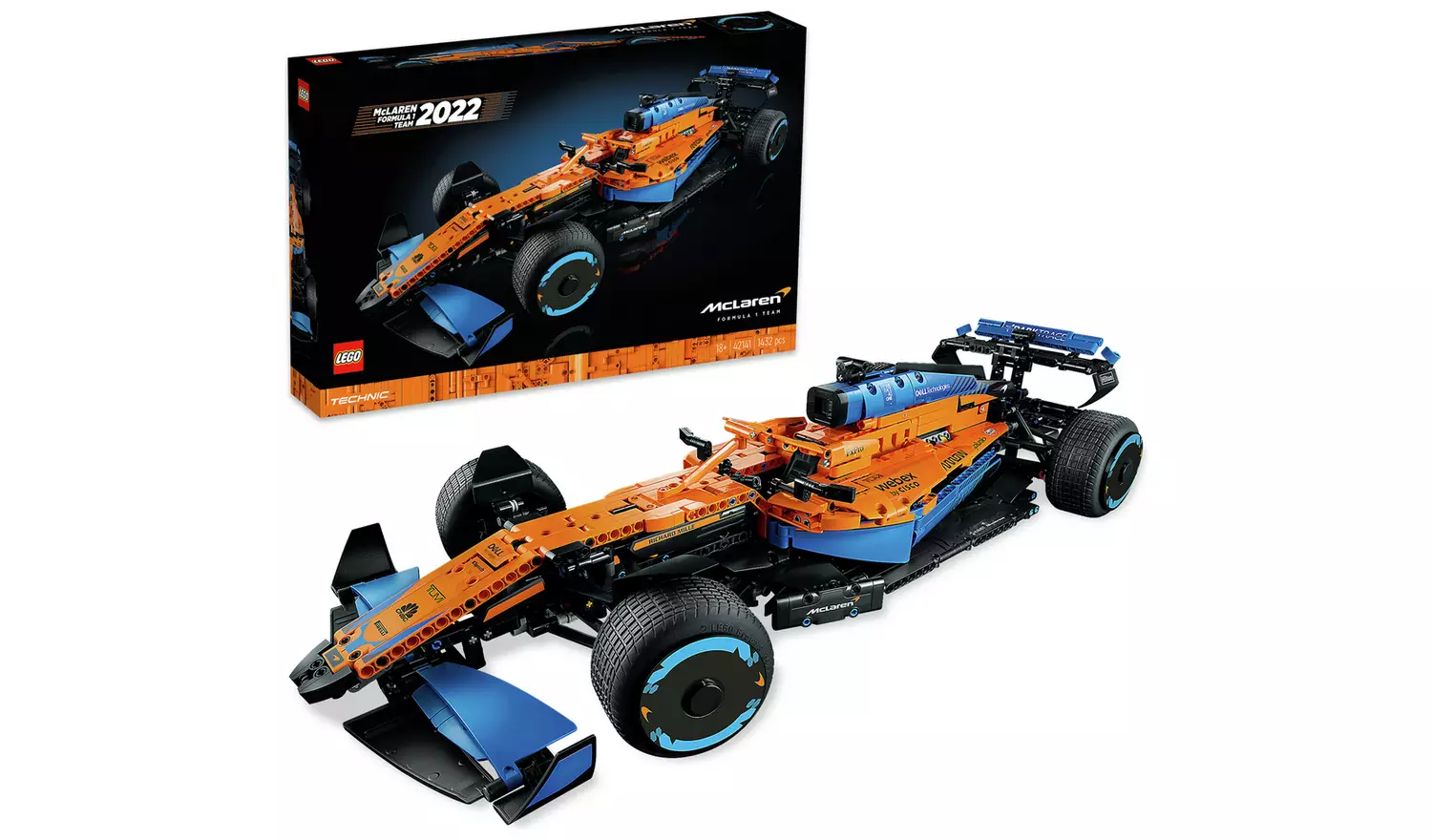 LEGO Technic McLaren Formula 1 Race Car Building Set - 42141 Model Kit for Adults & Teens - Perfect for F1 Fans & Collectors - Great Gift for Birthday & Christmas - Build & Display Your Own McLaren F1 Racing Car