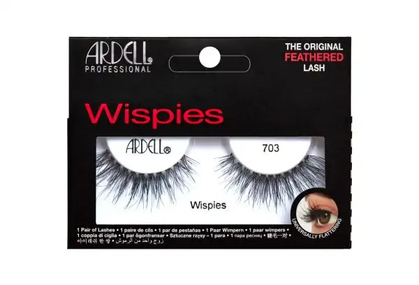 Ardell Wispies 703 False Eyelashes - Natural Looking Strip Lashes for Everyday Wear & Special Occasions | Perfect for Parties, Weddings & Date Nights