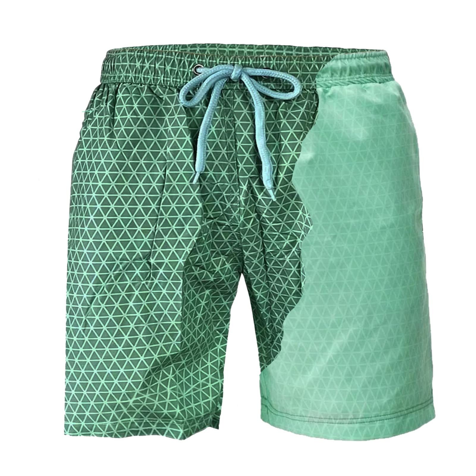 Men's & Boys' Color Changing Swim Trunks - Quick Dry Beach Shorts for Swimming, Pool Party & Summer Vacation | Fun Color Shift Technology