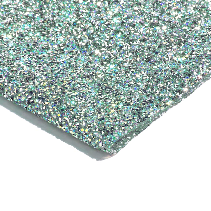 Crystal Diamond Rhinestone Nail Art Table Mat - Self-Adhesive Glitter Nail Design Mat for Manicure & Pedicure Salon, DIY Nail Art Decoration at Home or Professional Use