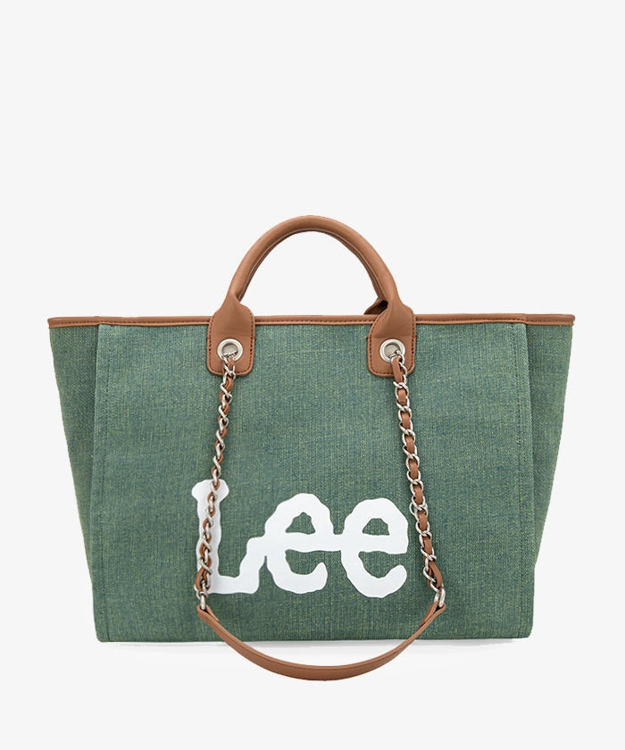 Lee Denim Canvas Tote Bag for Women - Durable Cotton Shoulder Bag - Perfect for Work, Travel & Shopping