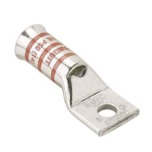 1 AWG Copper Compression Connectors Lugs - Pink LCAF1 12 (Pack of 10) - Heavy Duty Electrical Terminals for Automotive, Marine, and Solar Panel Wiring