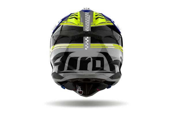 Airoh Aviator 3 Hima Gloss Blue Motorcycle Helmet - DOT & ECE Certified for Street & Adventure Riding - Lightweight & Comfortable for Long-Distance Tours