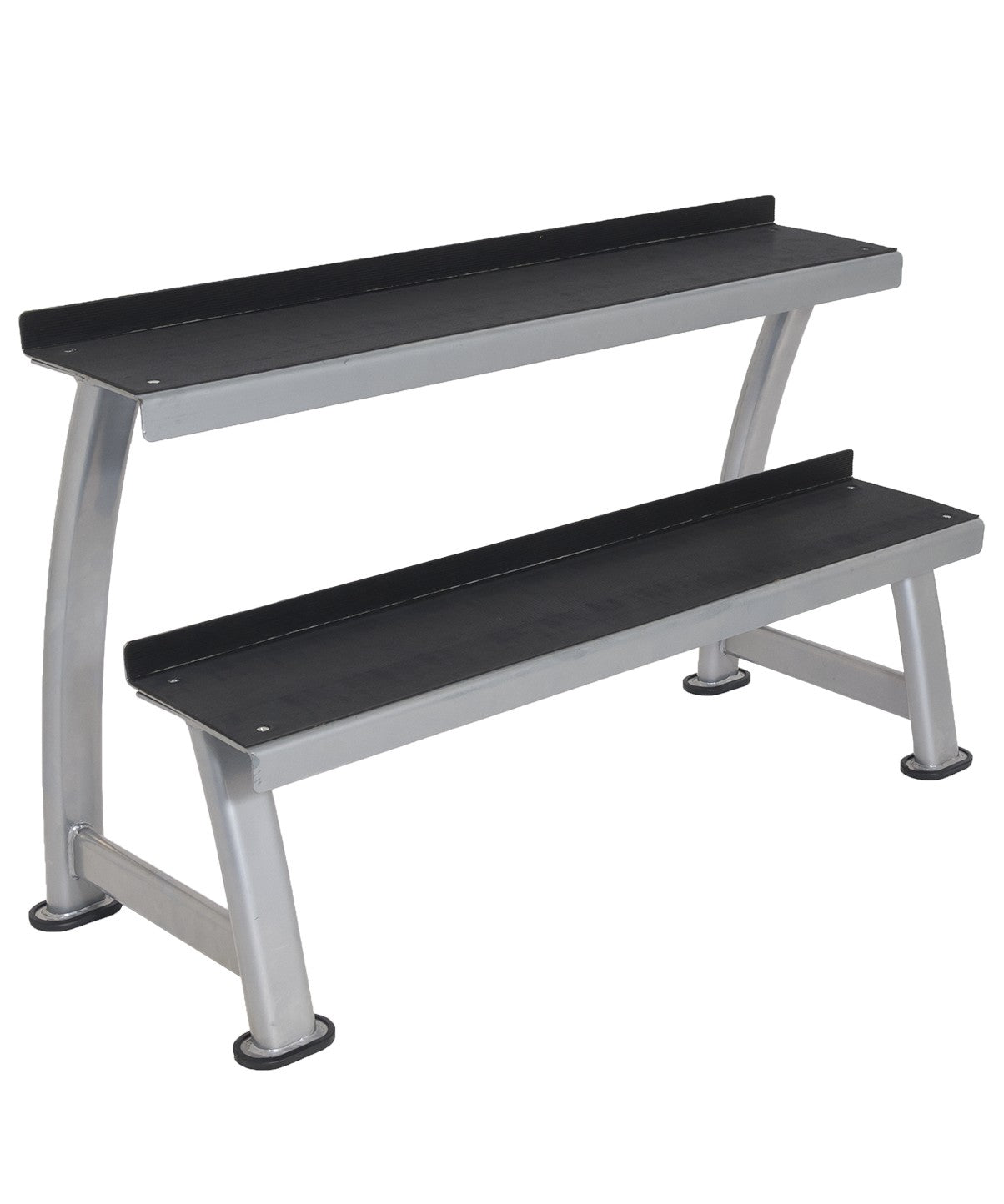 2-Tier Heavy Duty Kettlebell Rack - Wall Mounted & Free Standing Weight Storage Organizer for Home Gym, CrossFit, and Strength Training Equipment