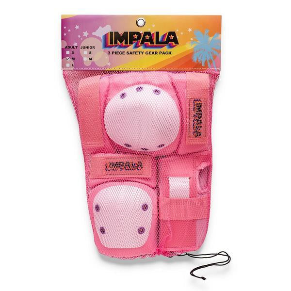 Impala Protective Pack Pink - Adult Roller Skating Safety Gear for Women & Men - Perfect for Outdoor Skating, Rink, and Park Use