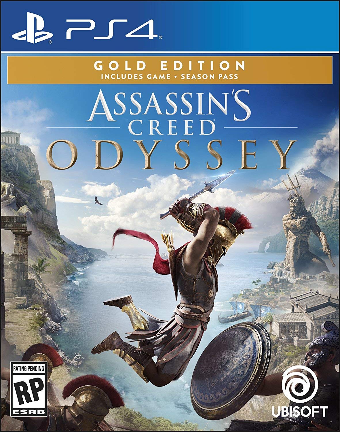 Assassin's Creed Odyssey Gold Steelbook Edition for PlayStation 4 - Open World Action RPG Game with Exclusive Collectible Case | Perfect for Gaming Enthusiasts & Collectors