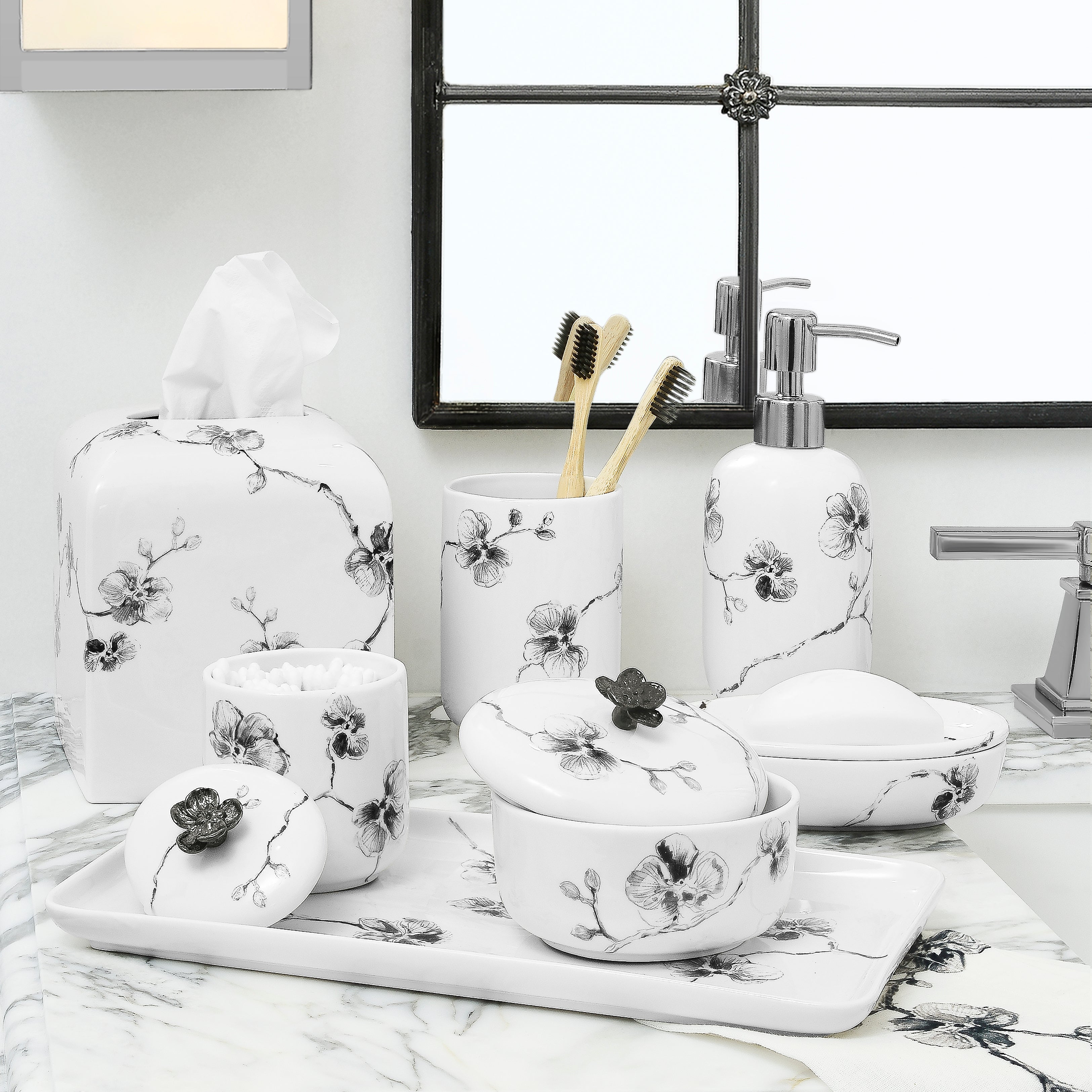 Black Orchid Bath Collection - Luxurious Bath & Body Set for Relaxation & Self-Care - Perfect for Spa Nights, Gift Giving & Home Relaxation