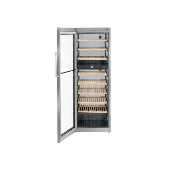 Liebherr 211 Bottle Stainless Steel Wine Cooler Refrigerator - Perfect for Home, Restaurant, and Wine Cellar Storage