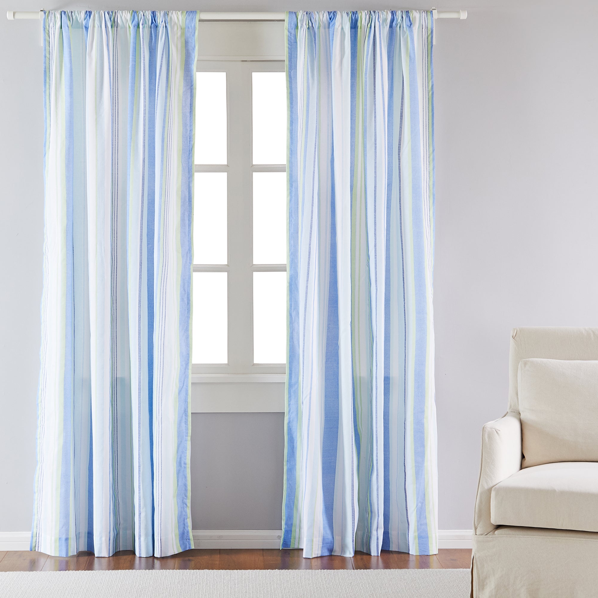 Catalina Fish Drape Panel - Decorative Window Curtain with Ocean Theme | Perfect for Beach House, Coastal Decor & Nautical Bedroom Design